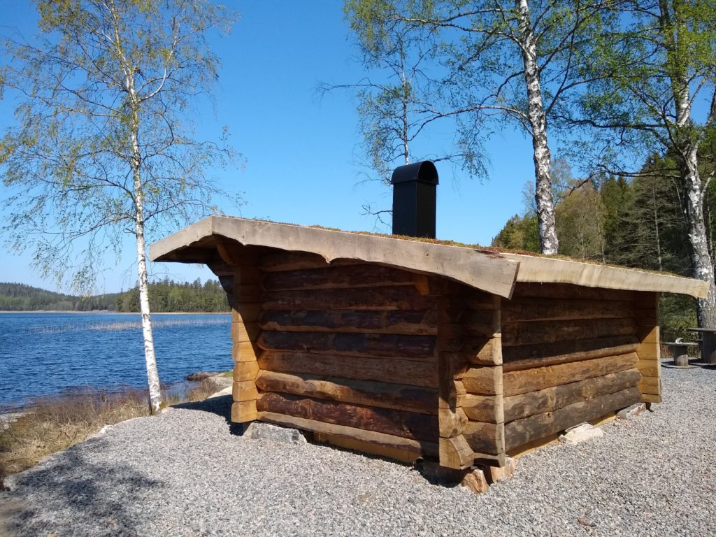 Vindskyddet vid Stora Sävsjön.
